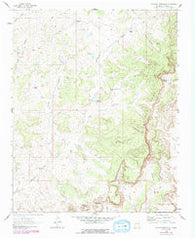 Headcut Reservoir New Mexico Historical topographic map, 1:24000 scale, 7.5 X 7.5 Minute, Year 1961