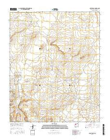 Heart Rock New Mexico Current topographic map, 1:24000 scale, 7.5 X 7.5 Minute, Year 2017