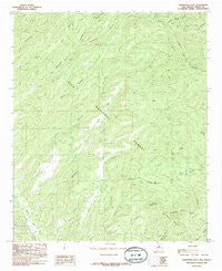 Hendricks Peak New Mexico Historical topographic map, 1:24000 scale, 7.5 X 7.5 Minute, Year 1985