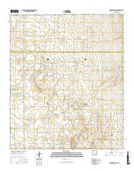 Henshaw Tank New Mexico Current topographic map, 1:24000 scale, 7.5 X 7.5 Minute, Year 2017