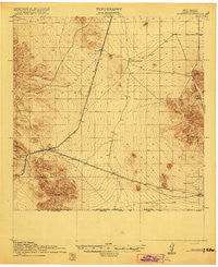 Hermanas New Mexico Historical topographic map, 1:62500 scale, 15 X 15 Minute, Year 1918
