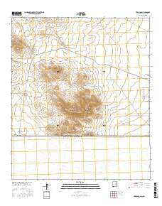 Hermanas New Mexico Current topographic map, 1:24000 scale, 7.5 X 7.5 Minute, Year 2017