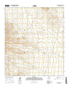 Hermanas NW New Mexico Current topographic map, 1:24000 scale, 7.5 X 7.5 Minute, Year 2017