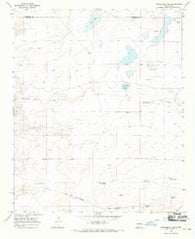 Hernandez Lake New Mexico Historical topographic map, 1:24000 scale, 7.5 X 7.5 Minute, Year 1967