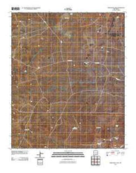 Hernandez Lake New Mexico Historical topographic map, 1:24000 scale, 7.5 X 7.5 Minute, Year 2010