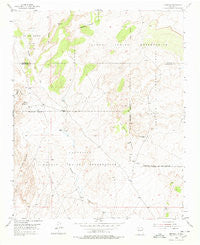 Herrera New Mexico Historical topographic map, 1:24000 scale, 7.5 X 7.5 Minute, Year 1954