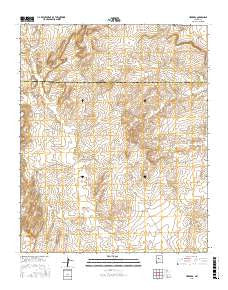 Herrera New Mexico Current topographic map, 1:24000 scale, 7.5 X 7.5 Minute, Year 2017