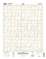 Hillburn City New Mexico Current topographic map, 1:24000 scale, 7.5 X 7.5 Minute, Year 2017