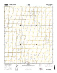 Hillburn City SW New Mexico Current topographic map, 1:24000 scale, 7.5 X 7.5 Minute, Year 2017