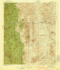 Hillsboro New Mexico Historical topographic map, 1:62500 scale, 15 X 15 Minute, Year 1940