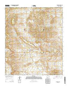Hillsboro New Mexico Current topographic map, 1:24000 scale, 7.5 X 7.5 Minute, Year 2013
