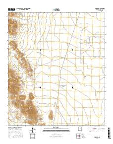 Hilo Peak New Mexico Current topographic map, 1:24000 scale, 7.5 X 7.5 Minute, Year 2017