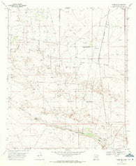 Hobbs SW New Mexico Historical topographic map, 1:24000 scale, 7.5 X 7.5 Minute, Year 1969