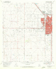 Hobbs West New Mexico Historical topographic map, 1:24000 scale, 7.5 X 7.5 Minute, Year 1969