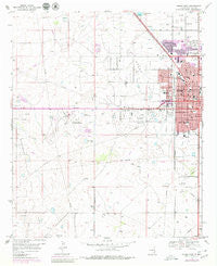 Hobbs West New Mexico Historical topographic map, 1:24000 scale, 7.5 X 7.5 Minute, Year 1969