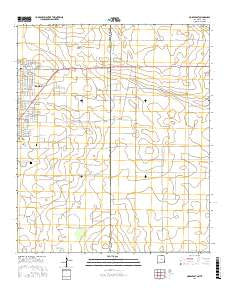 Hobbs East New Mexico Current topographic map, 1:24000 scale, 7.5 X 7.5 Minute, Year 2017