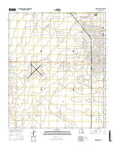 Hobbs West New Mexico Current topographic map, 1:24000 scale, 7.5 X 7.5 Minute, Year 2017