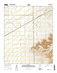 Hockett New Mexico Current topographic map, 1:24000 scale, 7.5 X 7.5 Minute, Year 2017