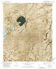Holloman New Mexico Historical topographic map, 1:24000 scale, 7.5 X 7.5 Minute, Year 1982