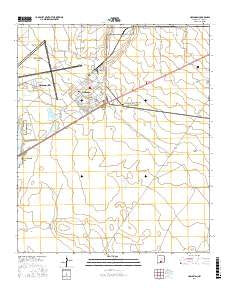 Holloman New Mexico Current topographic map, 1:24000 scale, 7.5 X 7.5 Minute, Year 2017