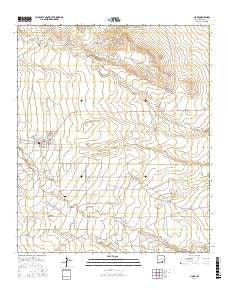 Hope New Mexico Current topographic map, 1:24000 scale, 7.5 X 7.5 Minute, Year 2017