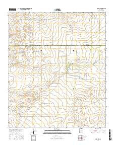 Hope NE New Mexico Current topographic map, 1:24000 scale, 7.5 X 7.5 Minute, Year 2017