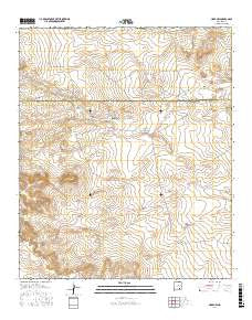 Hope NW New Mexico Current topographic map, 1:24000 scale, 7.5 X 7.5 Minute, Year 2017