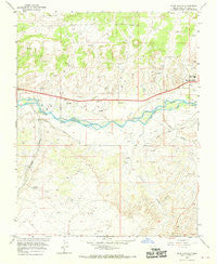 Horn Canyon New Mexico Historical topographic map, 1:24000 scale, 7.5 X 7.5 Minute, Year 1965