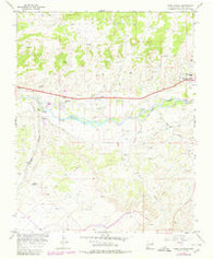 Horn Canyon New Mexico Historical topographic map, 1:24000 scale, 7.5 X 7.5 Minute, Year 1965
