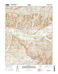 Horn Canyon New Mexico Current topographic map, 1:24000 scale, 7.5 X 7.5 Minute, Year 2017