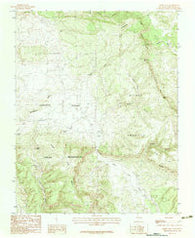 Horse Lake New Mexico Historical topographic map, 1:24000 scale, 7.5 X 7.5 Minute, Year 1983