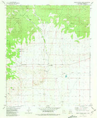 Horse Mountain West New Mexico Historical topographic map, 1:24000 scale, 7.5 X 7.5 Minute, Year 1981