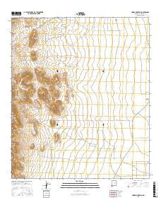 Horse Mountain New Mexico Current topographic map, 1:24000 scale, 7.5 X 7.5 Minute, Year 2017