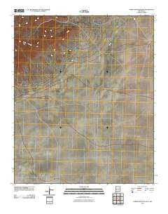 Horse Mountain East New Mexico Historical topographic map, 1:24000 scale, 7.5 X 7.5 Minute, Year 2010