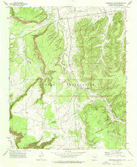 Horsehead Canyon New Mexico Historical topographic map, 1:24000 scale, 7.5 X 7.5 Minute, Year 1972