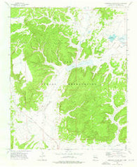 Horsehead Canyon NW New Mexico Historical topographic map, 1:24000 scale, 7.5 X 7.5 Minute, Year 1972
