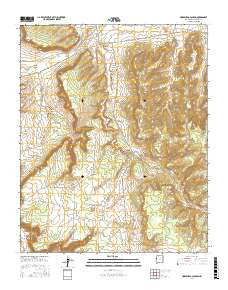 Horsehead Canyon New Mexico Current topographic map, 1:24000 scale, 7.5 X 7.5 Minute, Year 2017