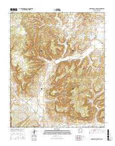 Horsehead Canyon NW New Mexico Current topographic map, 1:24000 scale, 7.5 X 7.5 Minute, Year 2017
