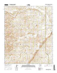 Horseshoe Bend NW New Mexico Current topographic map, 1:24000 scale, 7.5 X 7.5 Minute, Year 2017