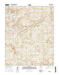 Hospah New Mexico Current topographic map, 1:24000 scale, 7.5 X 7.5 Minute, Year 2017