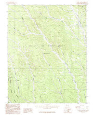 House Canyon New Mexico Historical topographic map, 1:24000 scale, 7.5 X 7.5 Minute, Year 1987