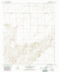 House SE New Mexico Historical topographic map, 1:24000 scale, 7.5 X 7.5 Minute, Year 1973