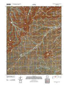 Huerfanito Peak New Mexico Historical topographic map, 1:24000 scale, 7.5 X 7.5 Minute, Year 2010