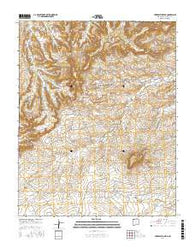 Huerfanito Peak New Mexico Current topographic map, 1:24000 scale, 7.5 X 7.5 Minute, Year 2017