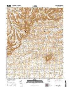 Huerfanito Peak New Mexico Current topographic map, 1:24000 scale, 7.5 X 7.5 Minute, Year 2017