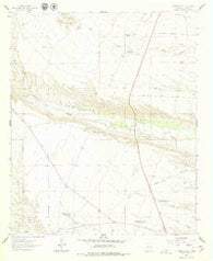 Huerfano Hill New Mexico Historical topographic map, 1:24000 scale, 7.5 X 7.5 Minute, Year 1961