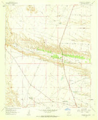 Huerfano Hill New Mexico Historical topographic map, 1:24000 scale, 7.5 X 7.5 Minute, Year 1961