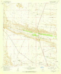 Huerfano Hill New Mexico Historical topographic map, 1:24000 scale, 7.5 X 7.5 Minute, Year 1961