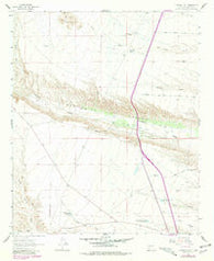 Huerfano Hill New Mexico Historical topographic map, 1:24000 scale, 7.5 X 7.5 Minute, Year 1961