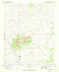 Huerfano Trading Post New Mexico Historical topographic map, 1:24000 scale, 7.5 X 7.5 Minute, Year 1967